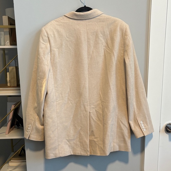 Babaton Classic Cream Wool Blazer - Picture 3 of 5